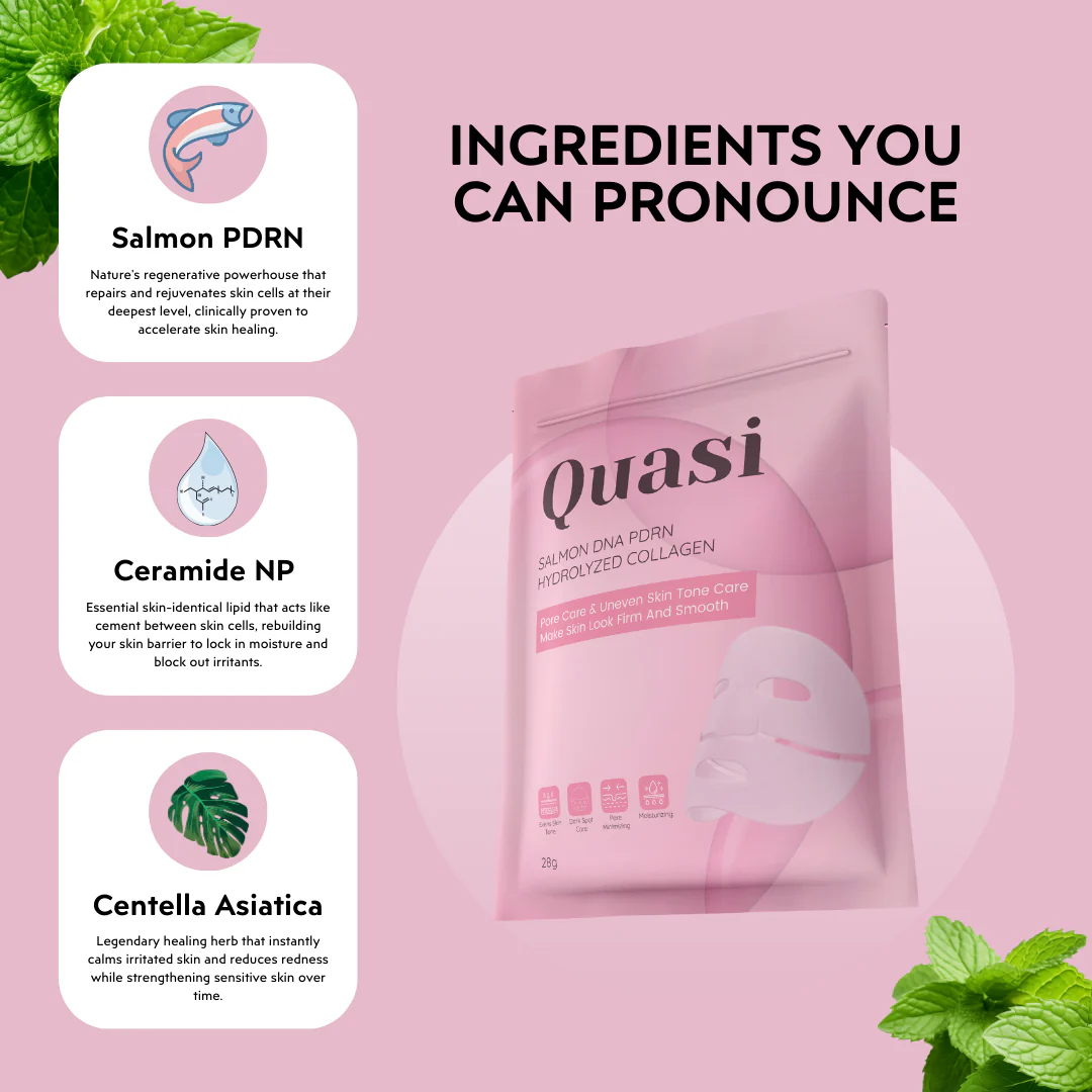 Salmon Pink PDRN Collagen Mask - Image 3